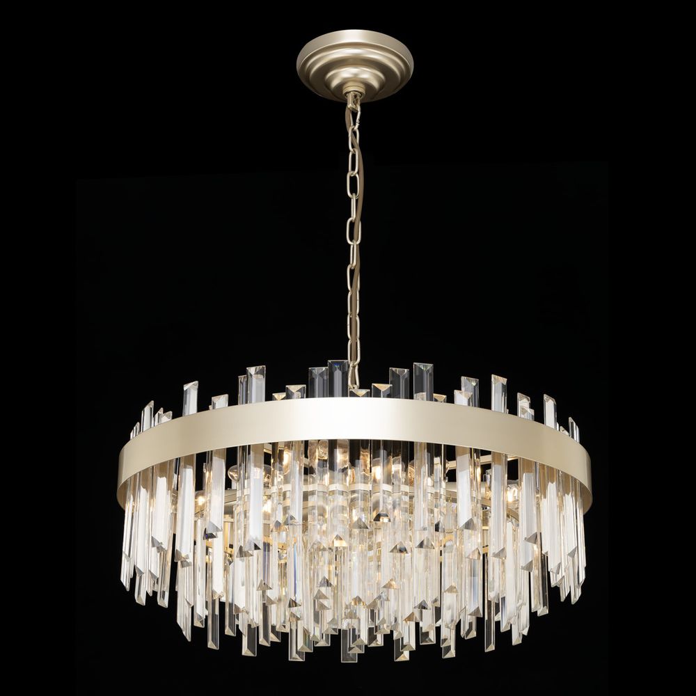 Citilux Лаура CL301282 Люстра хрустальная подвесная Шампань