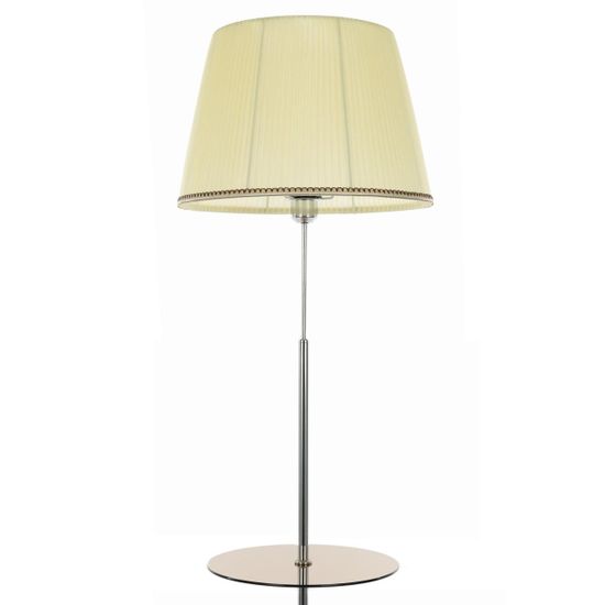 CL402973T Линц Хром+Кремовый Торшер со столиком