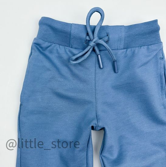 Брюки "Цветочная фантазия" капитанский синий