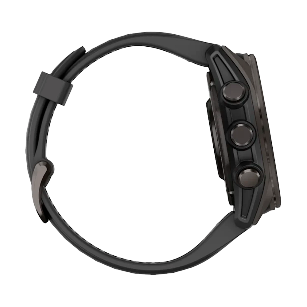 Умные часы Garmin Fenix 8, 43мм, Amoled Sapphire Carbon Gray DLC Titanium Black / Pebble Gray (010-02903-21)