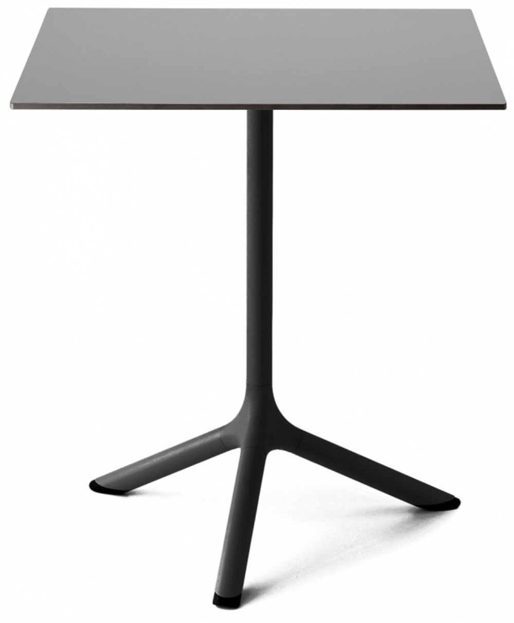 Стол ламинированный обеденный складной Scab Design Tripe Folding, черный, светло-серый