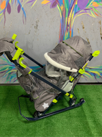 Коляска комбинированная «Ника Детям 7-7» джинс серо-коричневый (арт. НД7-7/4)