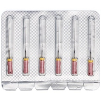 Pro-Endo K-Files №06 (25мм) (6шт.) Про-Эндо К-файлы (К-рашпили), каналорасширители ручные