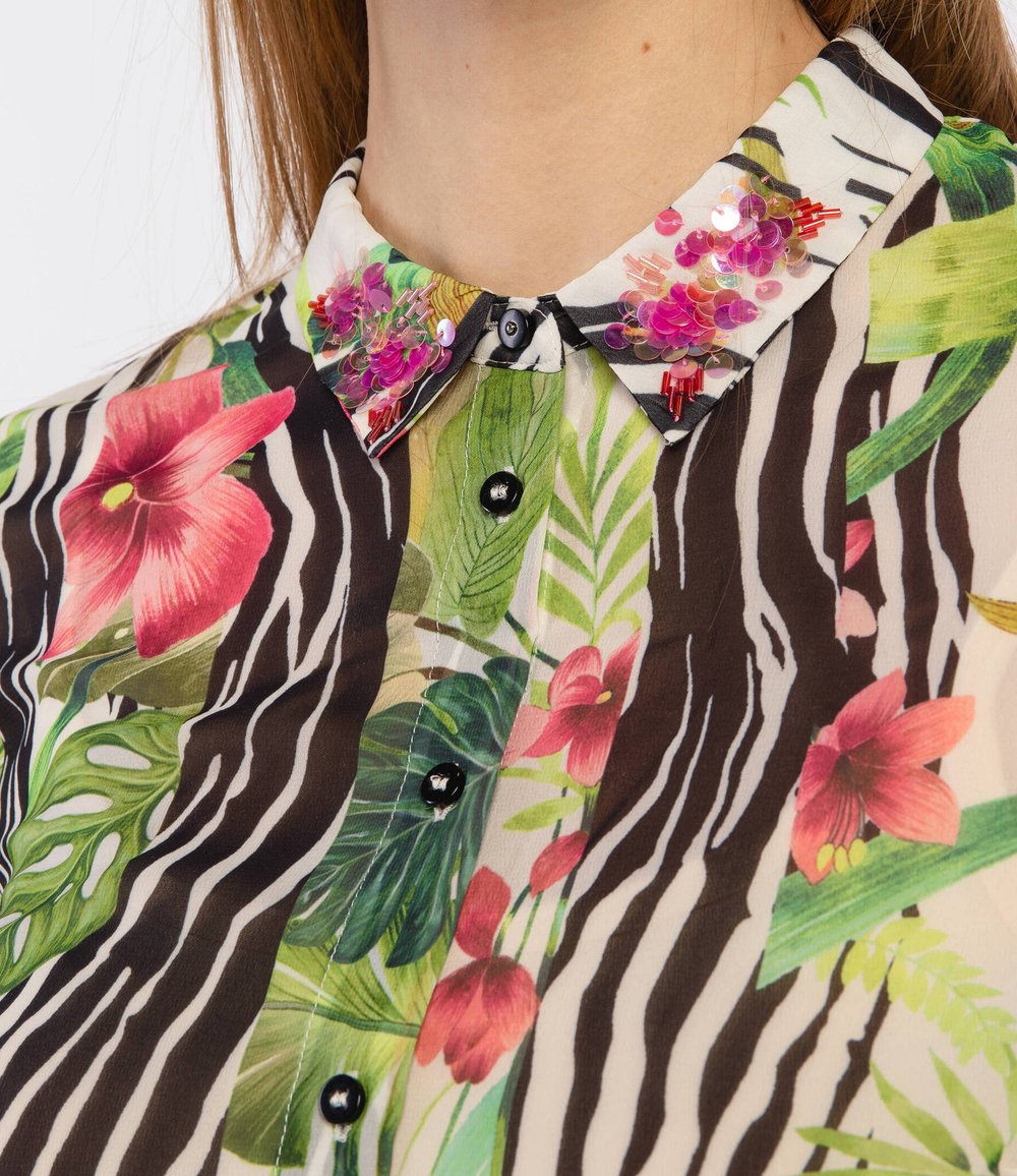 Рубашка CLOUIS GUESS - разноцветная(W1RH09 W70Q0)