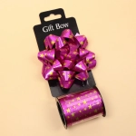 Набор для декорирования «Волшебный сюрприз» бант d=10 см, лента 1,6 см (10м), Фуксия