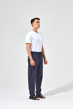 Брюки прямые со шнурком, унисекс, темно серые