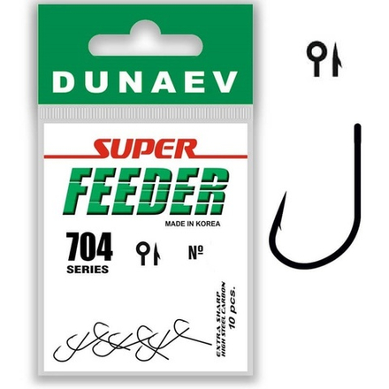 Крючок Dunaev Super Feeder 704 # 10 (упак.10шт)