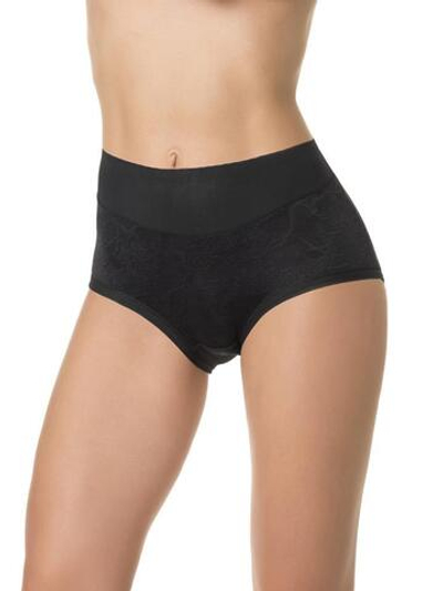 Трусы с высокой линией талии из деликатного бамбукового полотна (Размер: 4X) (Цвет: сливовый)