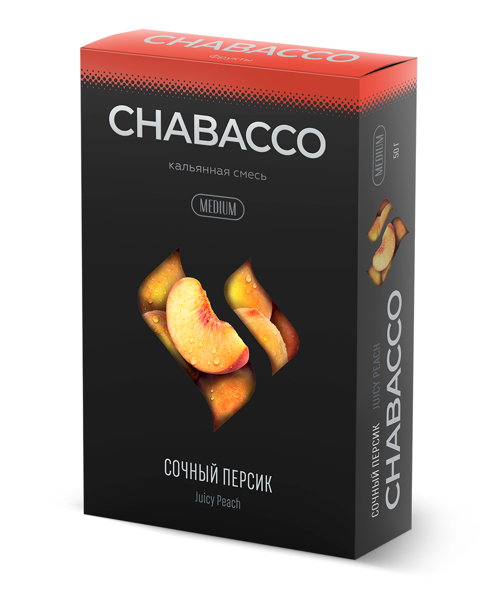 Chabacco Medium - Juicy Peach (50g)