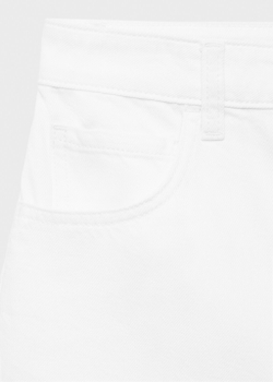 Прямые джинсовые бермуды с высокой посадкой