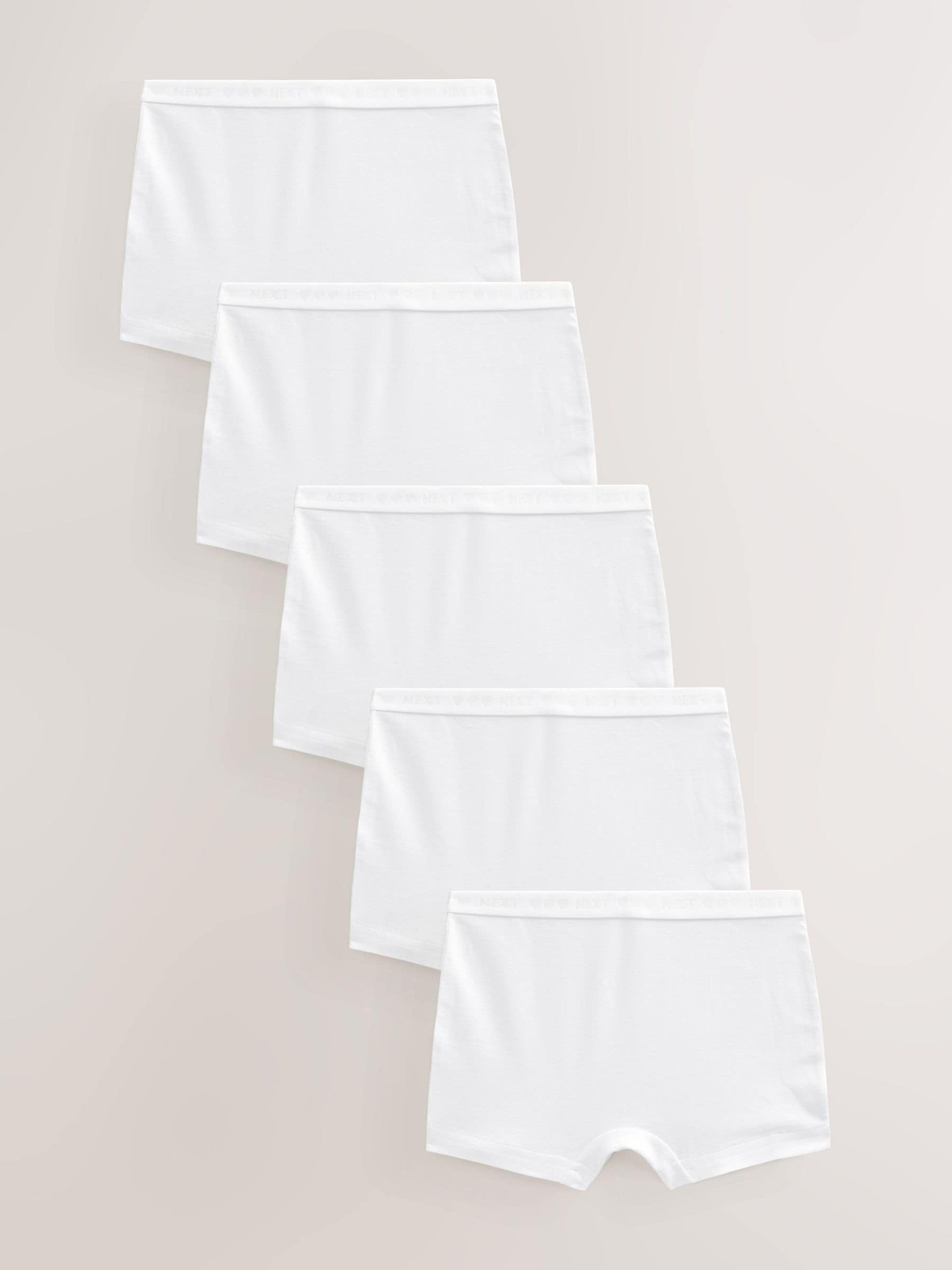 Трусы-шорты для девочки Next E46-466, 5 шт., Белый