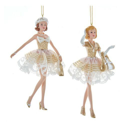 Елочная игрушка Модница Диана, h15,5см