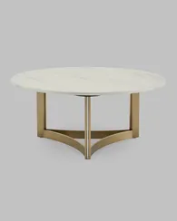 Журнальный столик Кассия 90*90 см светлая керамика