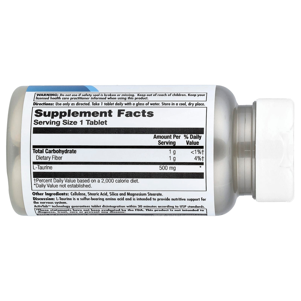 KAL, L-таурин, 500 мг, 60 таблеток