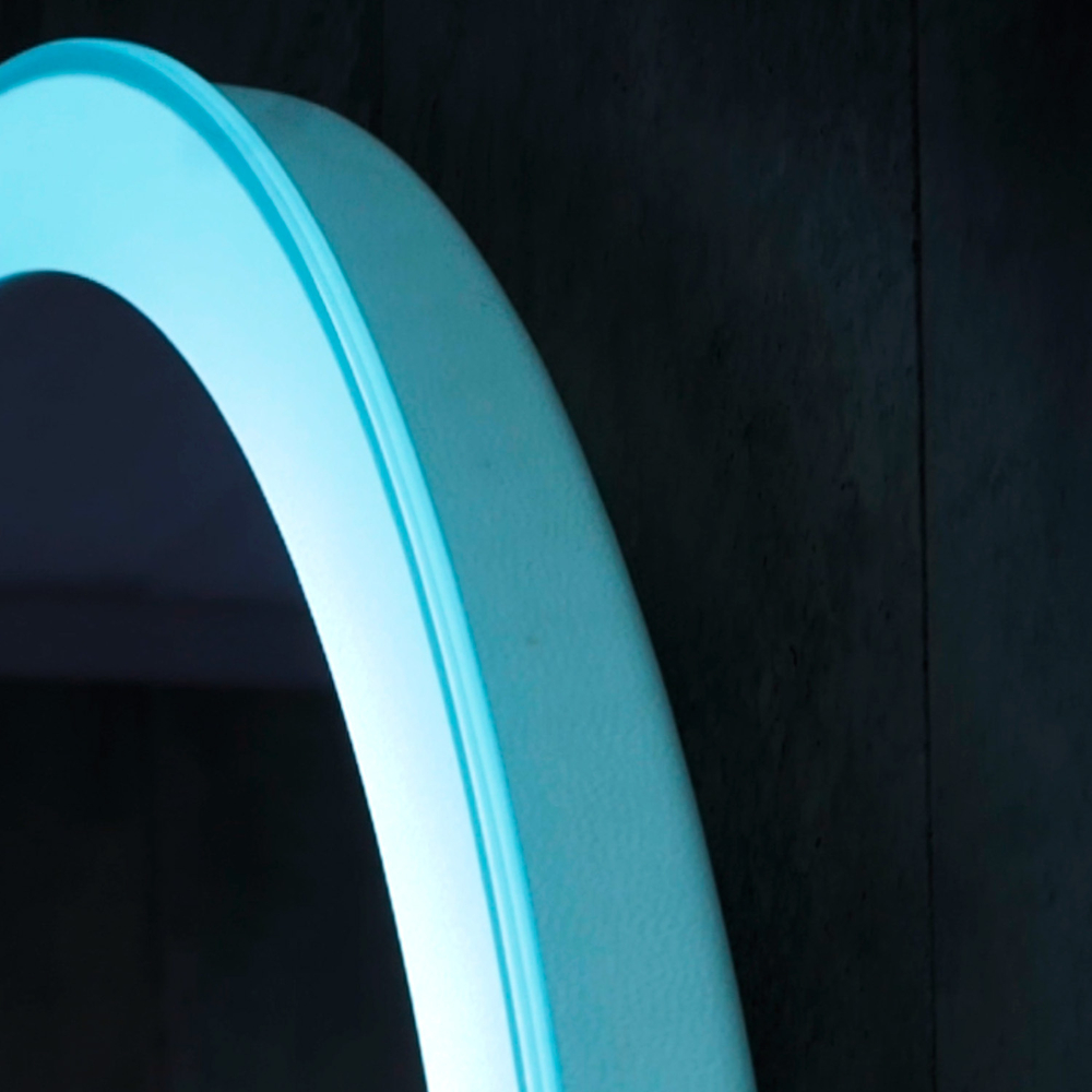 Зеркало с подсветкой Виола, 50х100 см (сенсорный выключатель, регулировка яркости, универсальная ориентация, холодный свет 6000К)