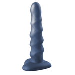 Черный нереалистичный дилдо Unicorn - 17,5 см.