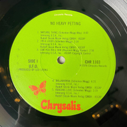 Винтажная виниловая пластинка LP UFO No Heavy Petting (USA 1976) Belladonna