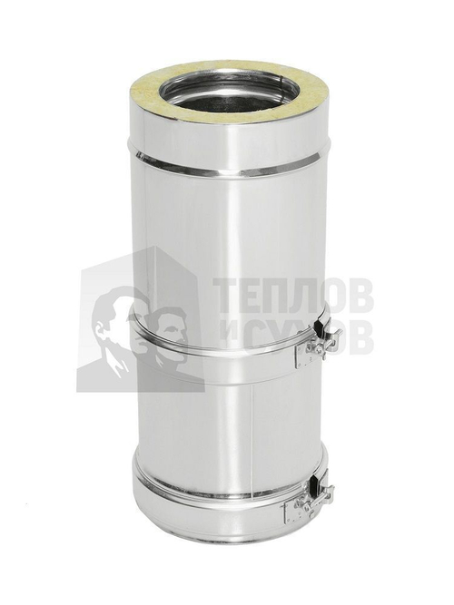 Труба Телескоп Термо L (300-450) ТТТ-Р 304-0.8/304 D130/230 с хомутом