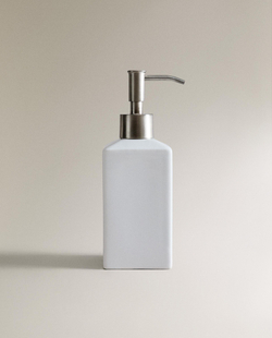 Zara Home дозатор для жидкого мыла, фаянс, белый