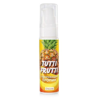 Вкусовой лубрикант на водной основе Tutti Frutti будоражащий тропик 30г
