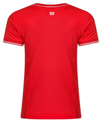Женская теннисная футболка Wilson Team Seamless T-Shirt - красный
