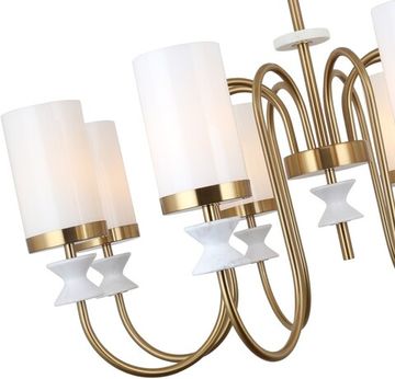 Люстра на штанге 8*Е14 1054/05/08P бронза Mramaris Stilfort