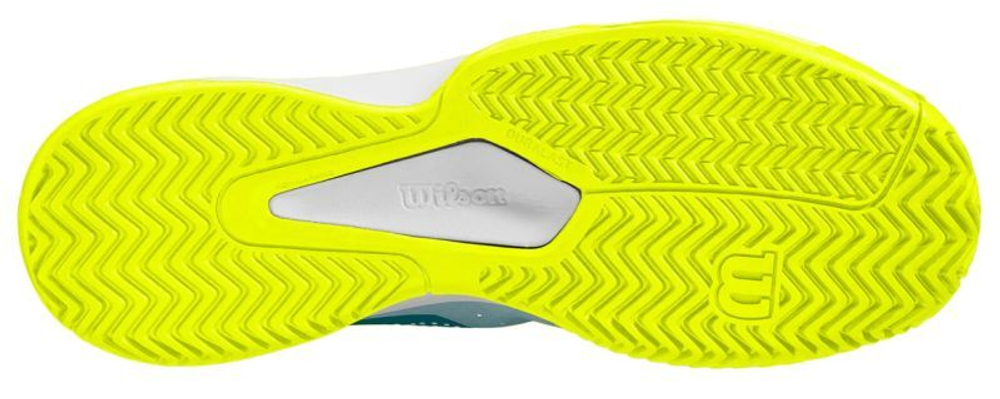 Теннисные кроссовки Wilson Kaos Stroke 2.0 - stormy sea/deep teal/safety yellow