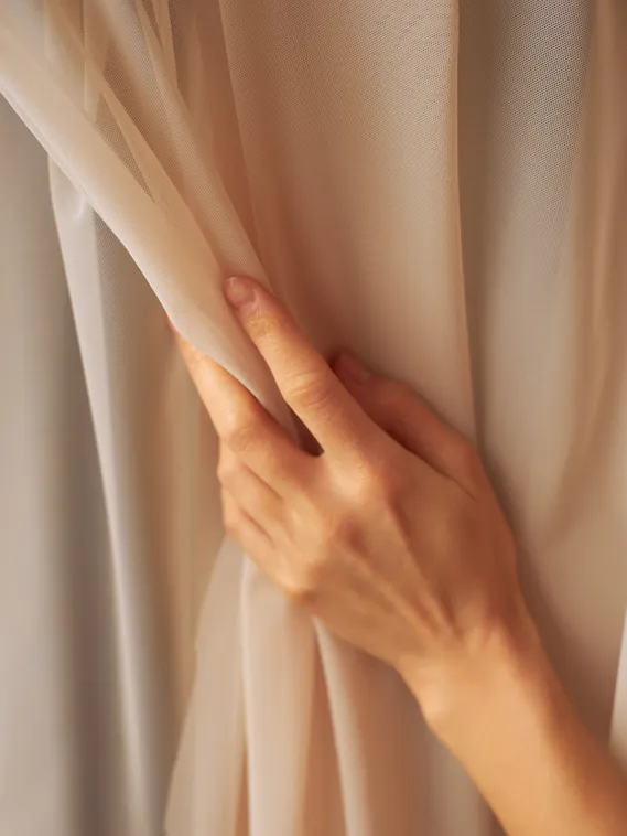 Сетка эластичная Lauma, арт. 556, серебристый пион 168