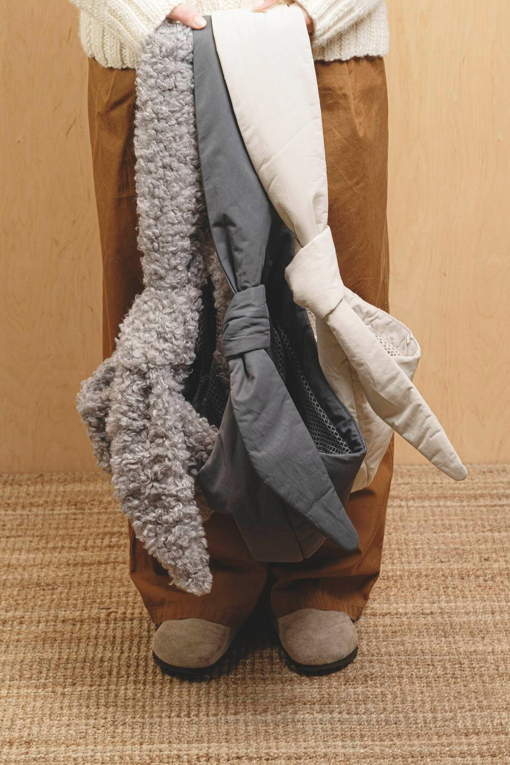 Сумка-слинг "Пони-Кенгурони" Меховая