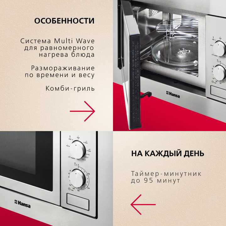 Встраиваемая микроволновая печь Hansa AMM20BMXH