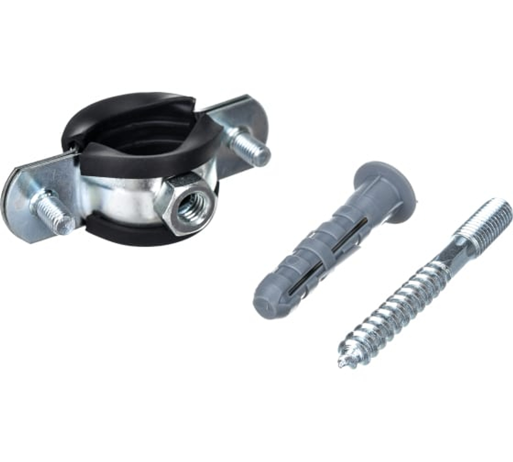 Хомут с шурупом разборный  3/8"(15-19мм) UNI-FITT