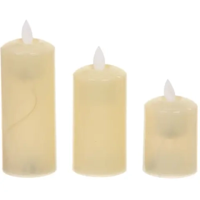 Сувенир с подсветкой «Свеча - Пандора» 5*7/9/12,5 см (набор 3 шт)