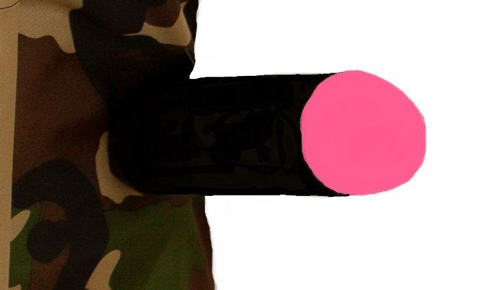 Фартук Танковые войска с фаллосом (Цвет: зеленый камуфляж)