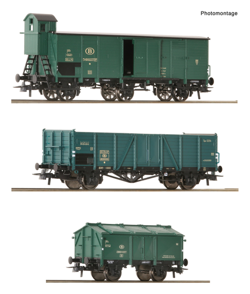 Набор из 3-х грузовых вагонов, SNCB III