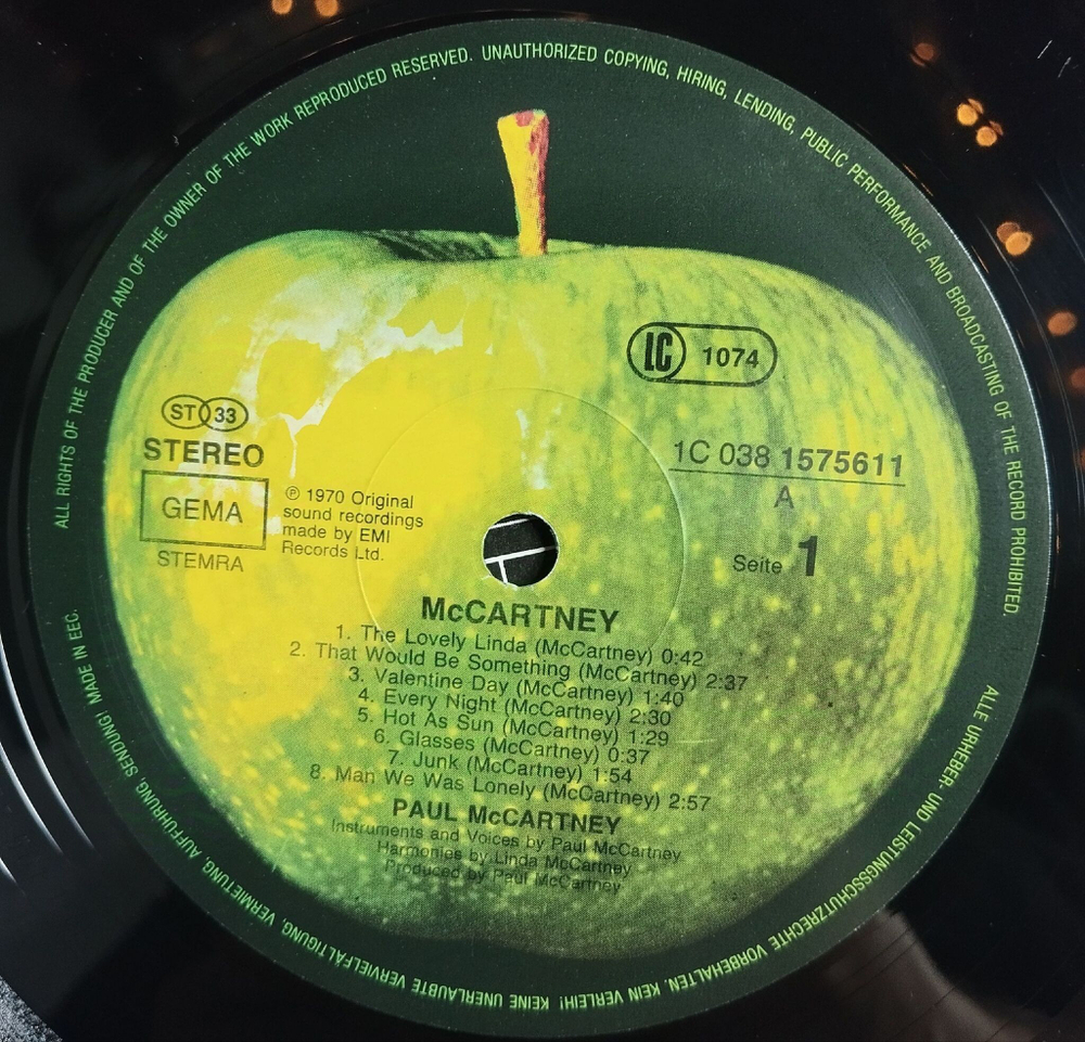 Винтажная виниловая пластинка LP McCartney The Lovely Linda Fame (Germany 1984)