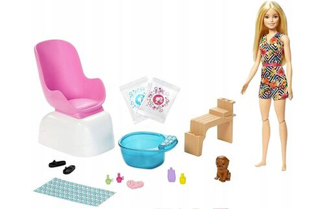 Игровой набор Barbie "Mani-Pedi Spa. Спа-салон для Маникюра и Педикюра GHN07