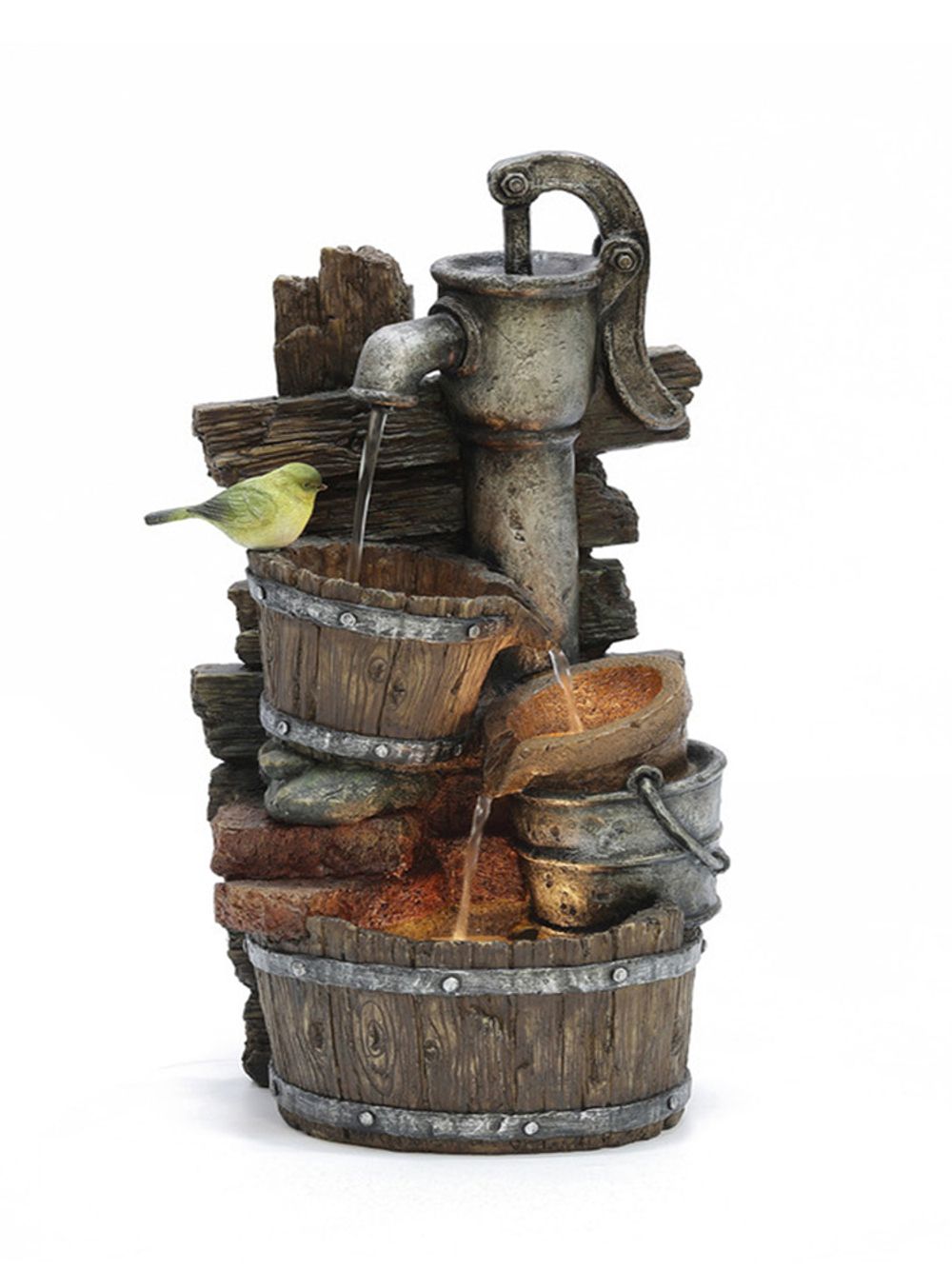 Waterfall Фонтан декоративный с подсветкой Зеленушка