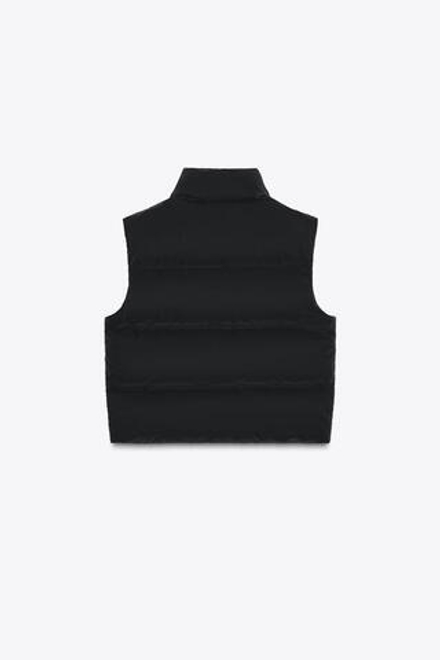 ZARA СТЕГАНЫЙ ЖИЛЕТ, ЧЕРНЫЙ