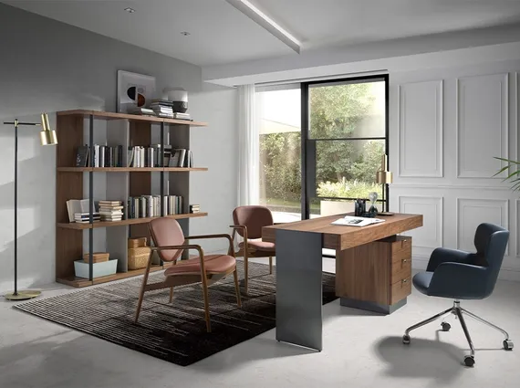 Письменный стол Angel Cerda 3237 из ореха и стали