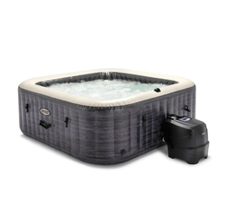 СПА-бассейн Intex PureSpa Greystone Deluxe 124/175х71 см с круговым пузырьковым массажем, хлоргенератор (28450)