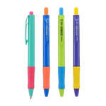 Ручка шариковая, масляная, автоматическая, Vinson, синие чернила, 4 цвета корпуса, 60 шт