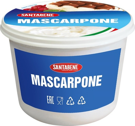 Сыр Маскарпоне 80%, Santabene 500 г