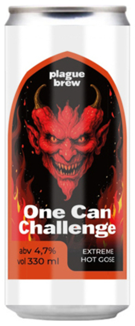 Пиво Плейг Ван Кэн Челлендж / Plague One Can Challenge 0.33 - банка