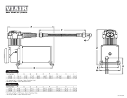 Компрессор стационарный 12V VIAIR 250C IG