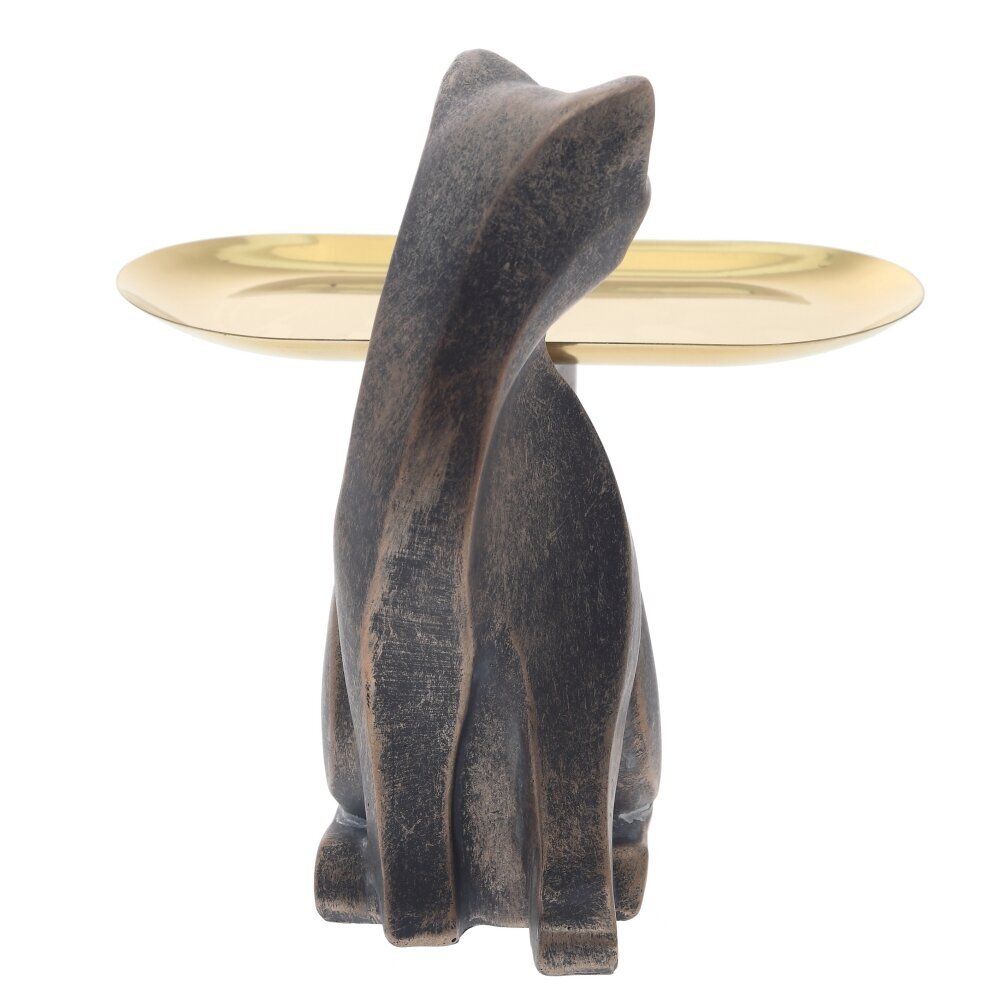 GAEM Фигурка декоративная "Кошка" с подносом, L18,5 W17 H18 см