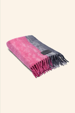 ZARA ШАРФ ИЗ СМЕСОВОЙ ШЕРСТИ - LIMITED EDITION, РОЗОВЫЙ