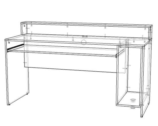 Стол игровой БАЗИС-4 правый