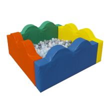 Сухой бассейн Romana «Волна» (стандартный), 300 шариков (Серый микс)