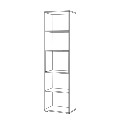 Шкаф комбтнированный Бэль 10.04, Белый; Дуб Золотой