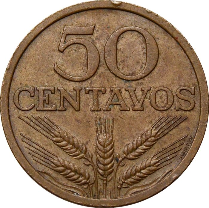50 сентаво 1969-1979 Португалия